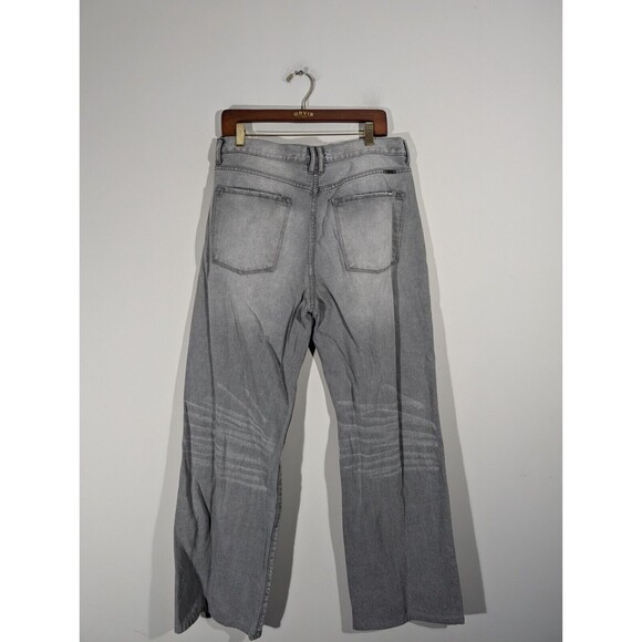 Kancan Jeans Women Sz 30‎ Grey 90's Baggy High Rise Straight Leg Button-Fly - Picture 2 of 10